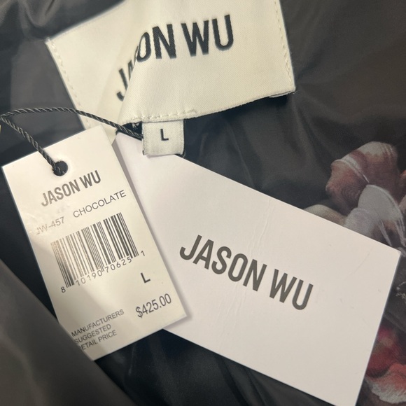 Luxurious Jason Wu Faux Fur Coat - Dark Brown - Picture 4 of 6